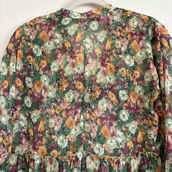 Zara Women’s Floral Midi Dress with Long Sleeves size XS - Picture 10 of 11